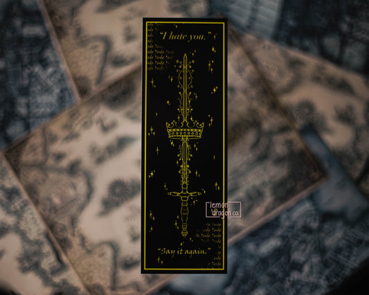 Enemies to Lovers Bookmark