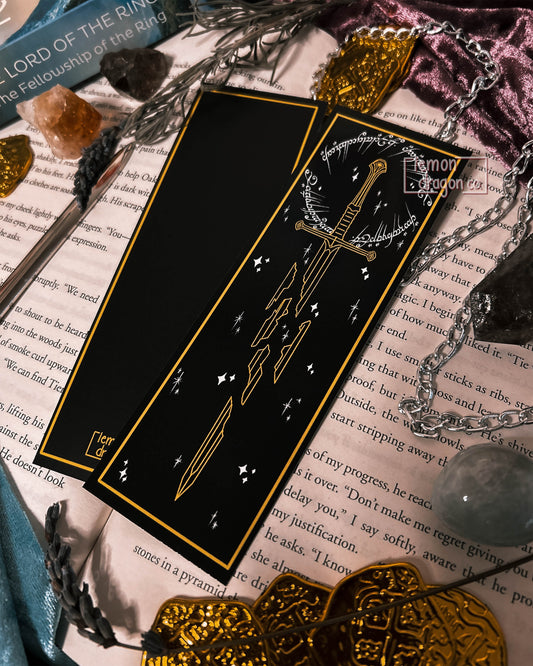 Tolkien Sword Bookmark - Shards of Narsil